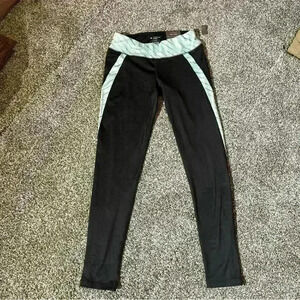 Tek Gear Womens Leggings Pants Multicolor Low Rise Drytek Stripe Yoga Athletic S